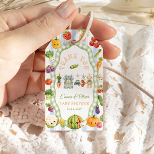 Rustikaler kleiner Spross Junge Baby Shower Dankes Geschenkanhänger