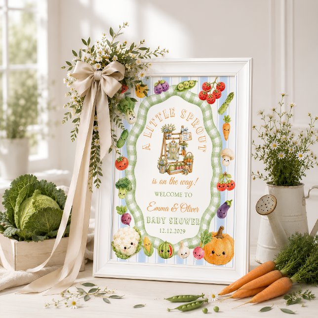 Rustikaler kleiner Spross Junge Baby Shower Willko Poster (Von Creator hochgeladen)