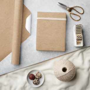 Rustikaler Kraft Einfach Stylischer Boho-Stil Geschenkpapier