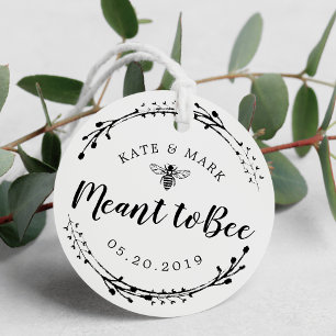 Rustikaler Kranz bedeutet Hochzeit Geschenkanhänger