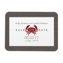 Rustikaler Krebs speichert das Datum-Magnet Magnet