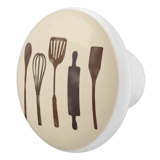 Rustikaler Küchenzieher Pull Keramikknauf (Rechts)