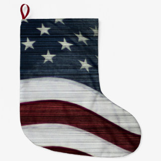 Rustikaler kundenspezifischer AmericanaStrumpf Großer Weihnachtsstrumpf