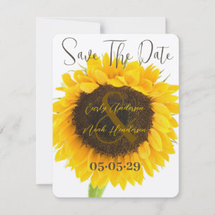 Rustikaler LandbauernhofHaus Sonnenblumen Save the Date