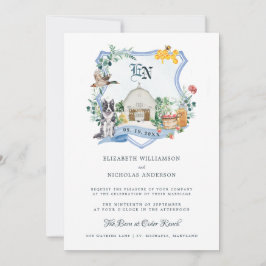 Rustikaler Landbetrieb | Barn Wedding Wappen Einladung