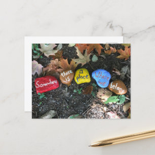 Rustikaler Landstil Neue Zuhause Ankündigungspostkarte