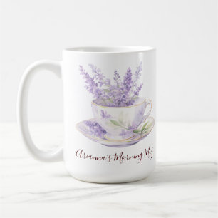Rustikaler Lavendel-Parcours Kaffeetasse