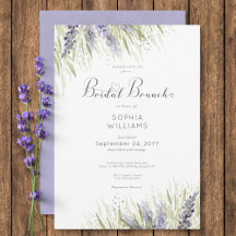 Rustikaler Lavendel & Sage Bridal Brunch