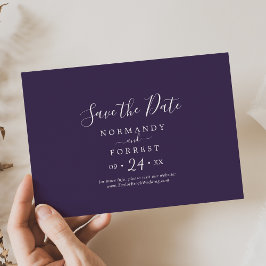 Rustikaler Lavendeldecker, horizontal Save The Date