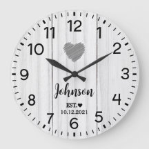 Rustikaler Liebe individuelle Name aus weißem Holz