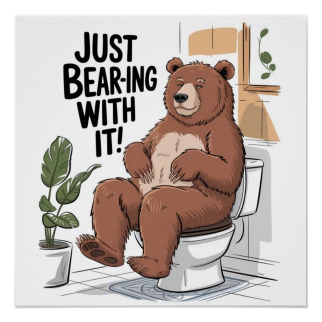 Rustikaler Lodge Spaß Poster (Vorderseite)