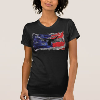 Rustikaler Longhorn V-Hals T-Shirt