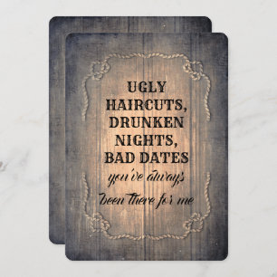 Rustikaler lustiger einladung