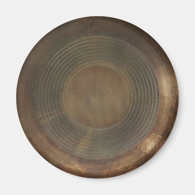 Rustikaler Metallmagnet Magnet (Vorne)