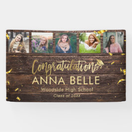 Rustikaler, moderner Abschluss für Fotocollage Banner