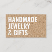 Rustikaler, moderner, brauner Kork handgemachter,