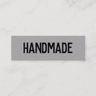 Rustikaler moderner grauer handgemachter mini visitenkarte