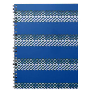 Rustikaler Monogramm-Chic Groovy Notizblock
