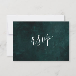 Rustikaler Moody-Foliage RSVP Karte