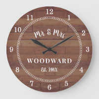 Rustikaler Mr. and Mrs Mit Monogramm Wedding Newly