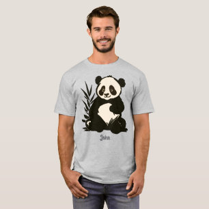 Rustikaler niedlich teary-mit Augen Panda Funny T-Shirt