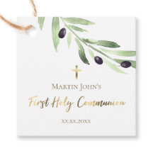 Rustikaler Olivenzweig Erste Kommunion
