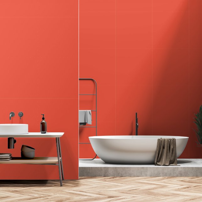 Rustikaler Orange Herbst farbenfroh, hellbraun, ku Tapete (Badezimmer)