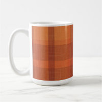 Rustikaler Orange Herbst Karierter Tartan