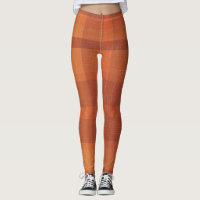 Rustikaler Orange Herbst Karierter Tartan