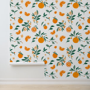 Rustikaler Orangengarten Tapete