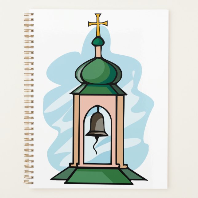 Rustikaler orthodoxer Kirchturm Planer (Vorderseite)