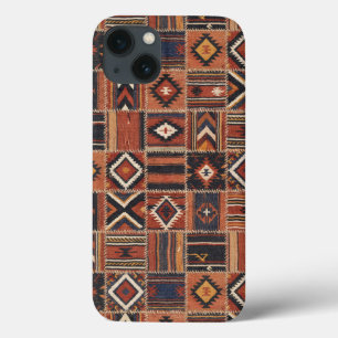 Rustikaler Patchwork-Kilim-Geometrie-Teppich Case-Mate iPhone Hülle
