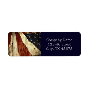 Rustikaler patriotischer amerikanischer hölzerner