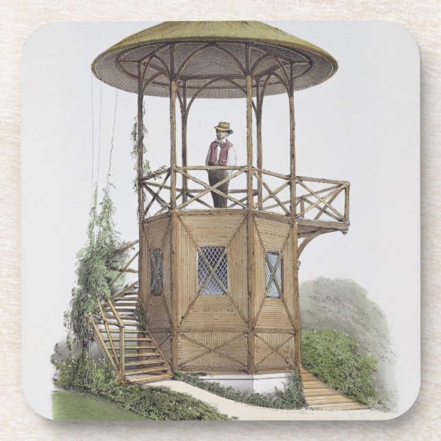 Rustikaler Pavillon bei Marcilly, 'von den Getränkeuntersetzer (Vorderseite)