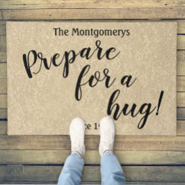 Rustikaler Personalisierter Name Spaß "Bereiten Si Fußmatte