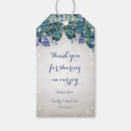 Rustikaler Pfauensee Rustikaler Luxe Geschenkanhänger