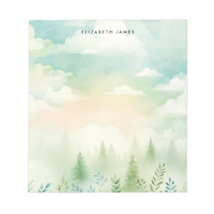 Rustikaler Piefernwald Personalisiert Notizblock