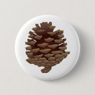 Rustikaler Pinecone Button