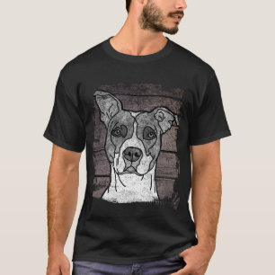 Rustikaler Pitbull-T - Shirt