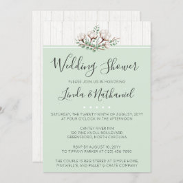 Rustikaler Polterabend für Südwolle Einladung