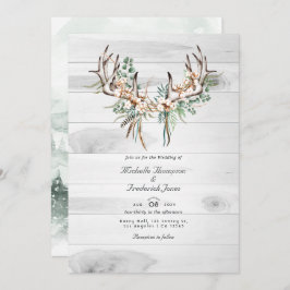 Rustikaler QR-Code UAWG Bohemische Hochzeit Einladung