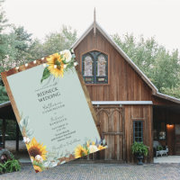 Rustikaler Redneck Sonnenblumen Hochzeitshöhe II