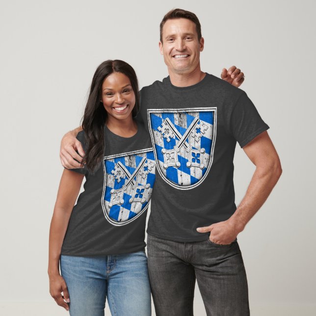 Rustikaler Regensburger Bayernschild T-Shirt (Unisex)