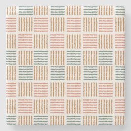 Rustikaler Rhythmus Kariert - Moderner Boho Steinuntersetzer