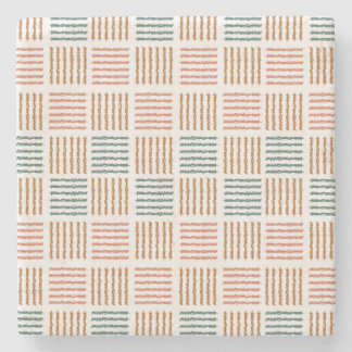 Rustikaler Rhythmus Kariert - Moderner Boho Steinuntersetzer