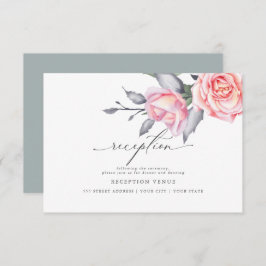 Rustikaler Rosenrosen-Empfang Einladung