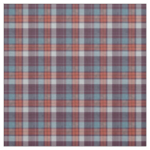 Rustikaler Roter Burgunder-Tartan Stoff