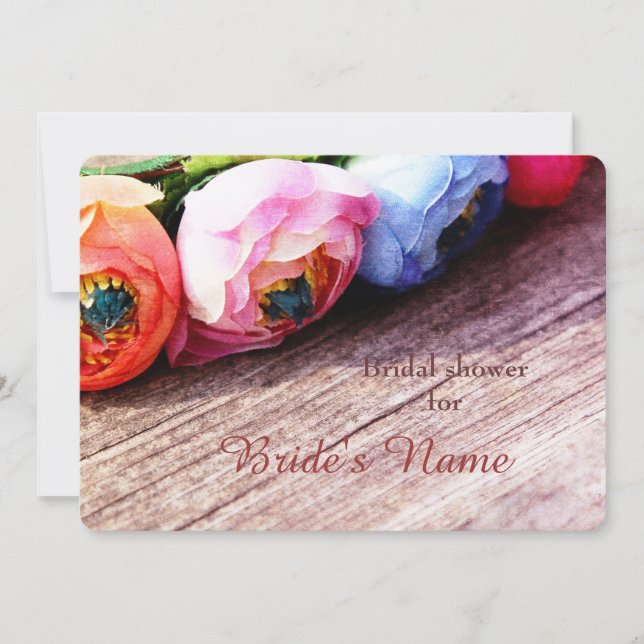 Rustikaler Rustikalskranz Einladung (Vorderseite)