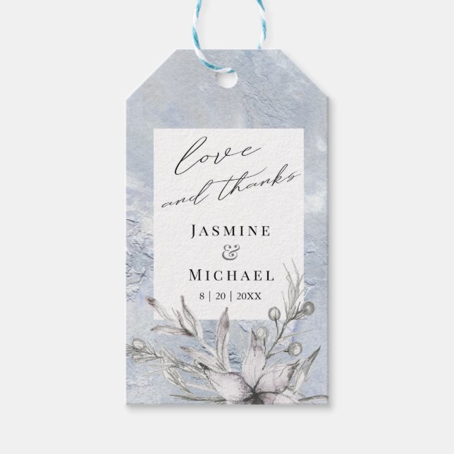 rustikaler Schablone Geschenkanhänger (Vorderseite)