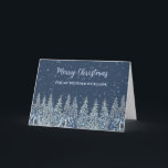 Rustikaler Schneewald Brother Frohe Weihnachten Karte<br><div class="desc">Frohe Weihnachten für Bruderkarte mit einem rustikalen und schneebedeckten Wald.</div>